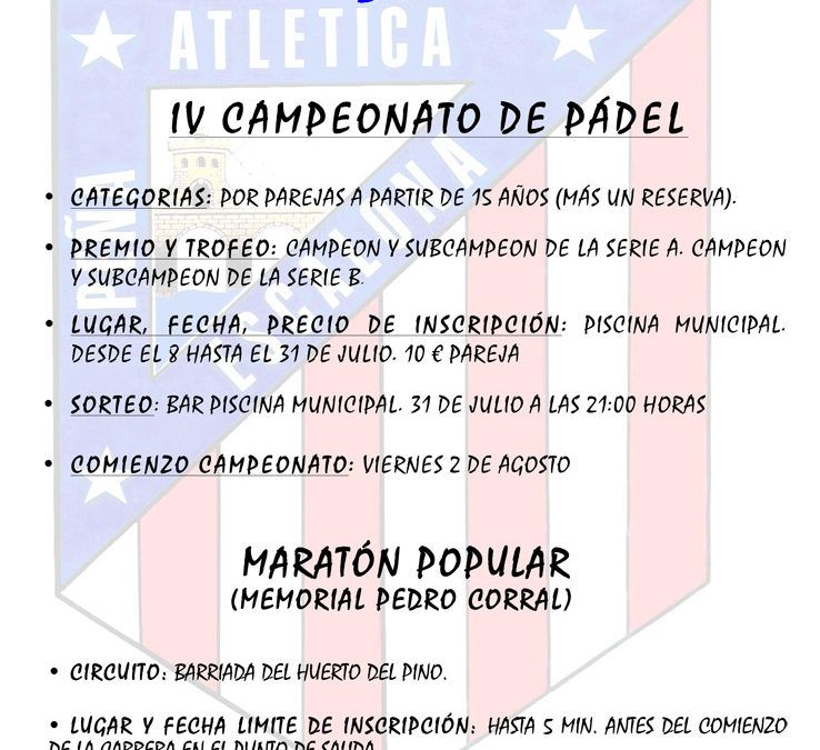 Torneo de Pádel y Maratón 2013