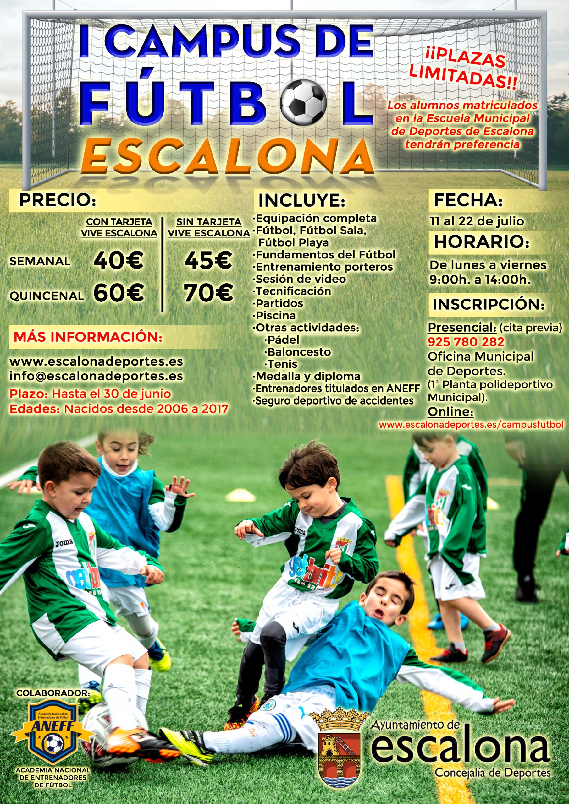 Campus de Fútbol - Concejalía de Deportes Ayuntamiento de Escalona